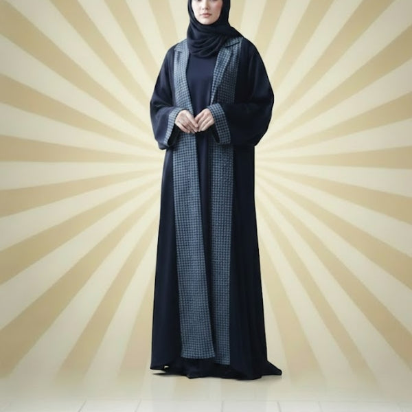 Urban Grace Abaya-Coat upper style (without inner)Color:Black