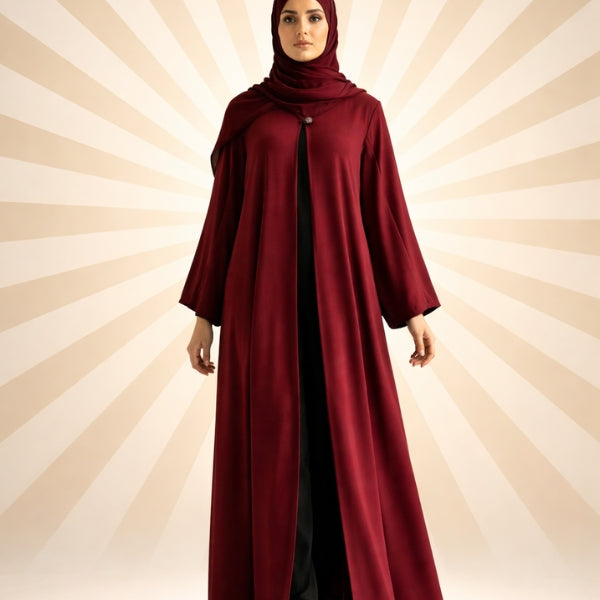 Zahra plain upper-Upper style(without inner)Color:Maroon,Zinc
