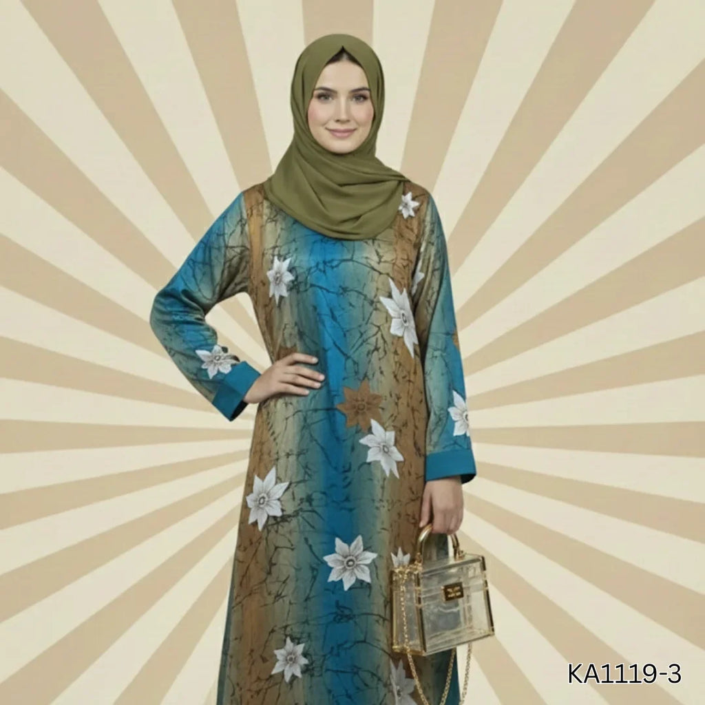 Bloom Essence Abaya front closed style Color: