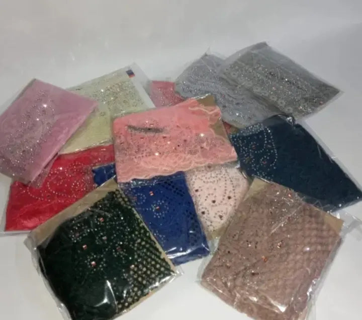 Stone Net Tie-Back Hijab Cap | Elegant Breathable Under Scarf Cap