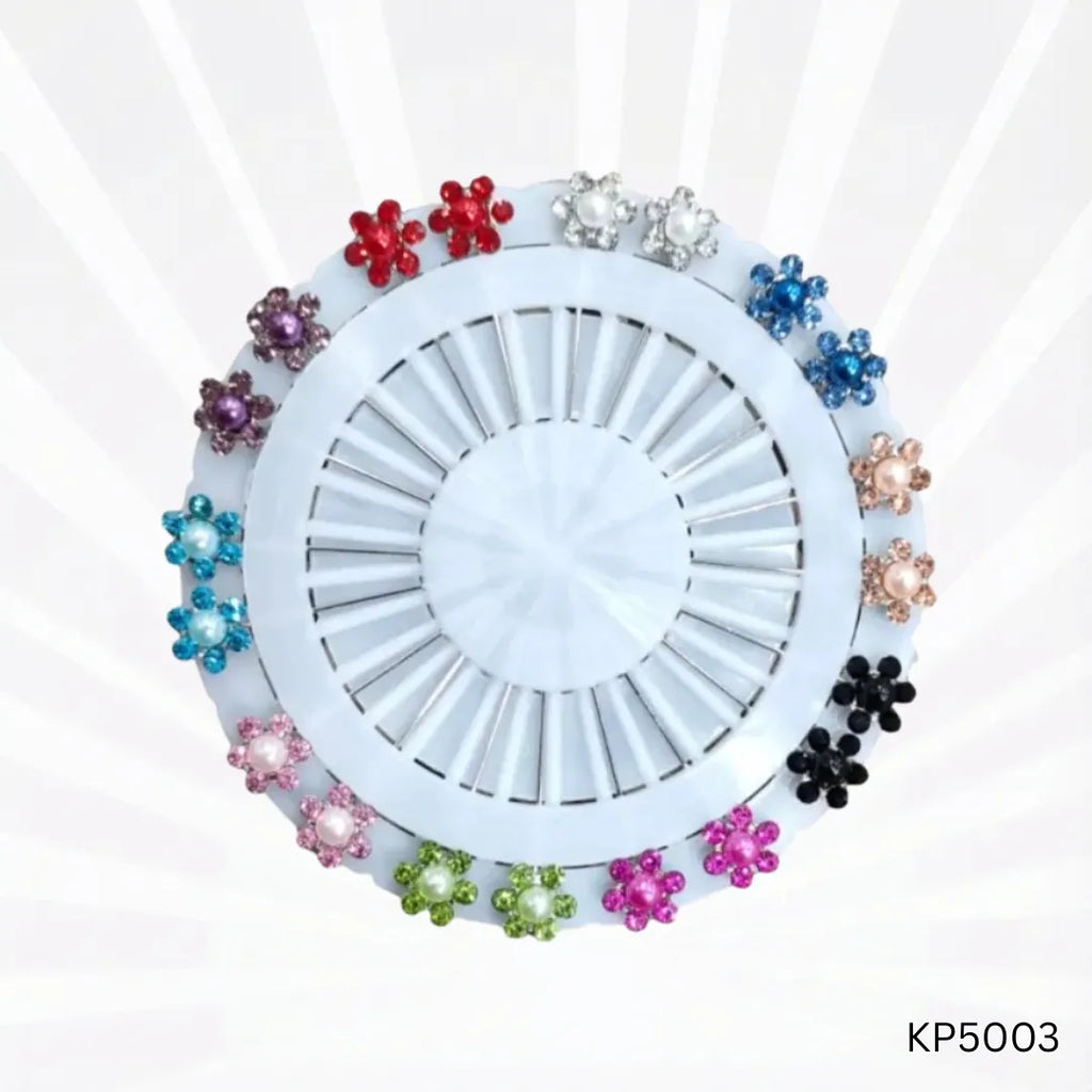 Floral Design Hijab Pins | Stylish Flower Pins with Secure Hold