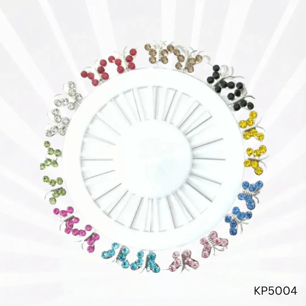 Butterfly Design Hijab Pins | Elegant Multi-Color Stylish Pins
