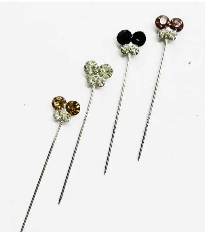 Butterfly Design Hijab Pins | Elegant Multi-Color Stylish Pins