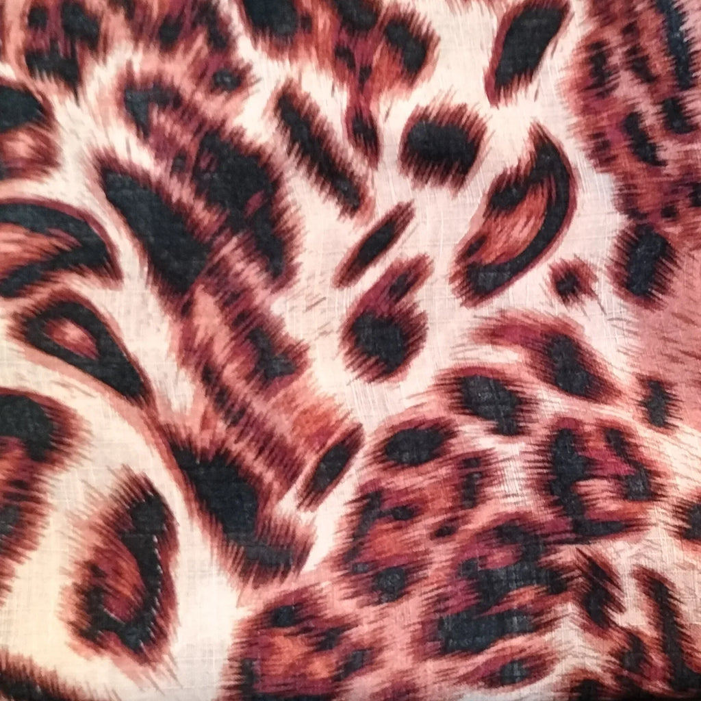 Arabian Tiger Printed Arabic Lawn Stoler | Bold Printed Scarf